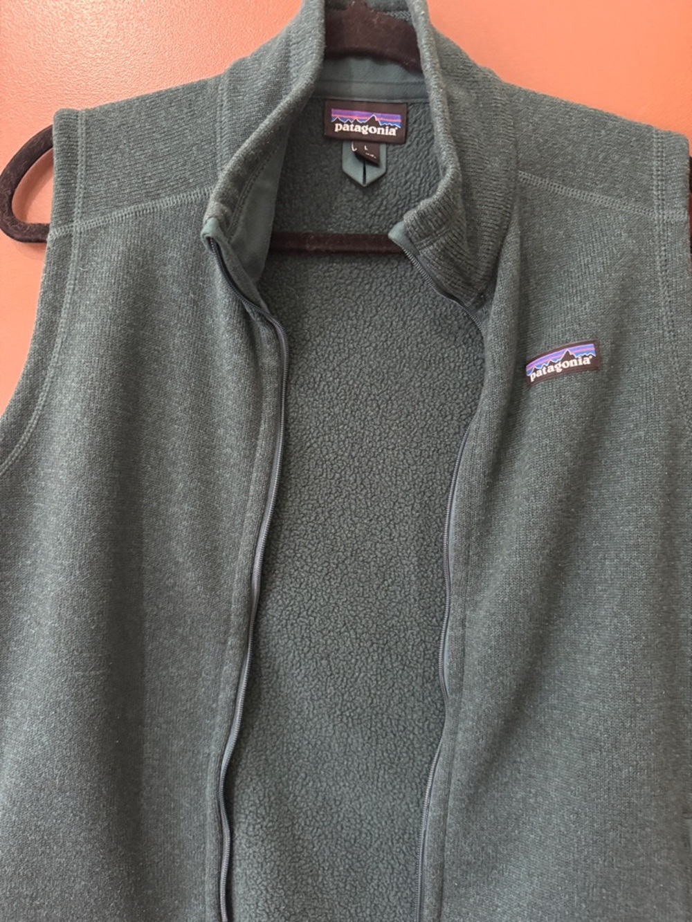 EUC PATAGONIA Green Zip-Up Better Sweater Fleece Vest - Picture 7 of 7